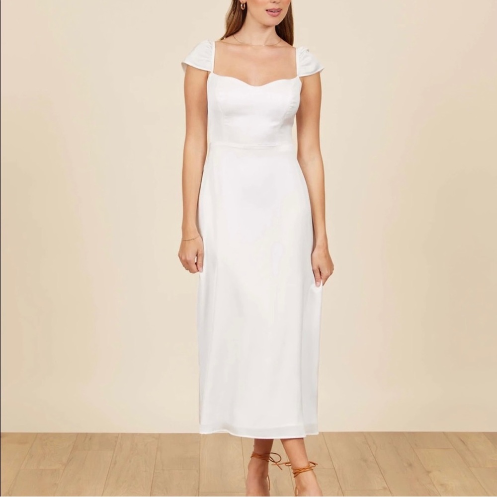 Park & Fifth Roosevelt White Midi Dress